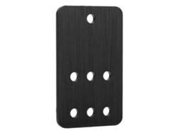KOFIHETY Polea Guía Lisa para Impresora 3D Accesorios CNC Placa de Montaje Fija (Negro)