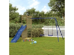 Conjunto de juegos para exteriores de madera de pino impregnada Lovely Home Wsd78642