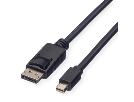 Cable ROLINE (DisplayPort y mini DisplayPort - 5m - Negro)