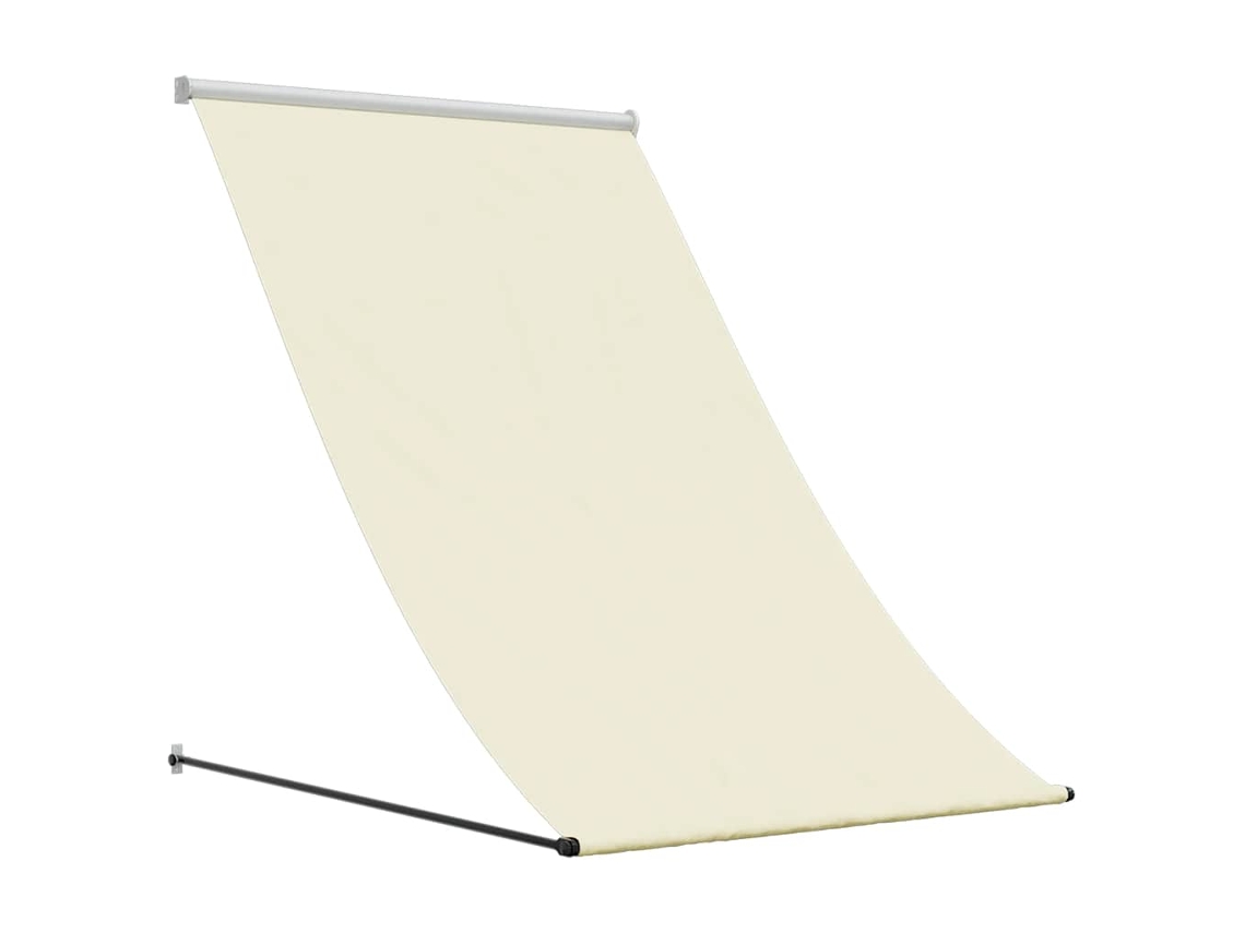 Maison Exclusive - Toldo Retráctil De Tela Y Acero Crema 150x150 Cm