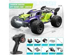 Coche todoterreno RC 1/18, camión teledirigido de 2,4 GHz, color verde Aeuzwr
