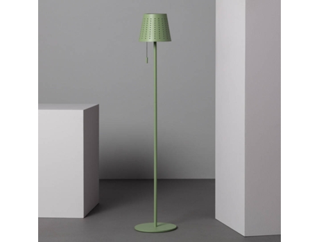 Lámpara de Pie ILUZZIA (Gris - Metal - 93.5x14 cm)
