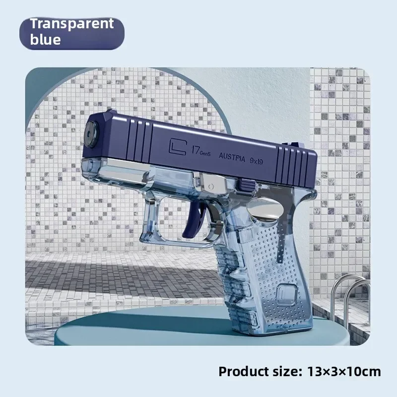 Pistola de agua mecánica de fuego rápido Mdug Desert Eagle, pequeña (azul)