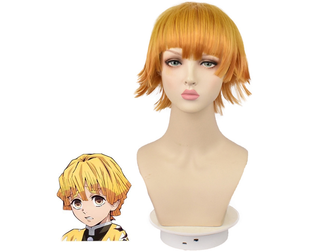 Peluca De Cosplay Con Degradado Para Personajes De Anime Y Dibujos Animados Ajustable Y Transpirable