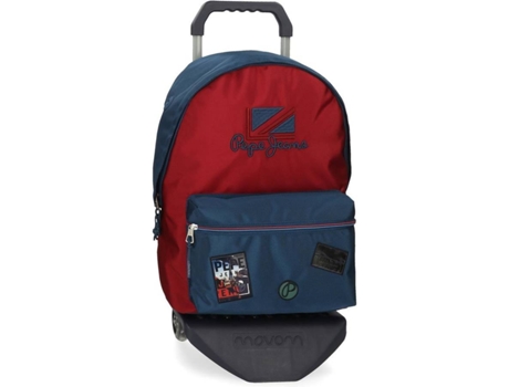 Mochila con Trolley PEPE JEANS Chest (Rojo - 31x44x15 cm)