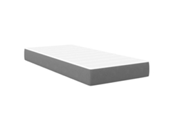 Maison Exclusive - Colchón De Cama Con Colchón Gris Claro 100 X 200 Cm Tela