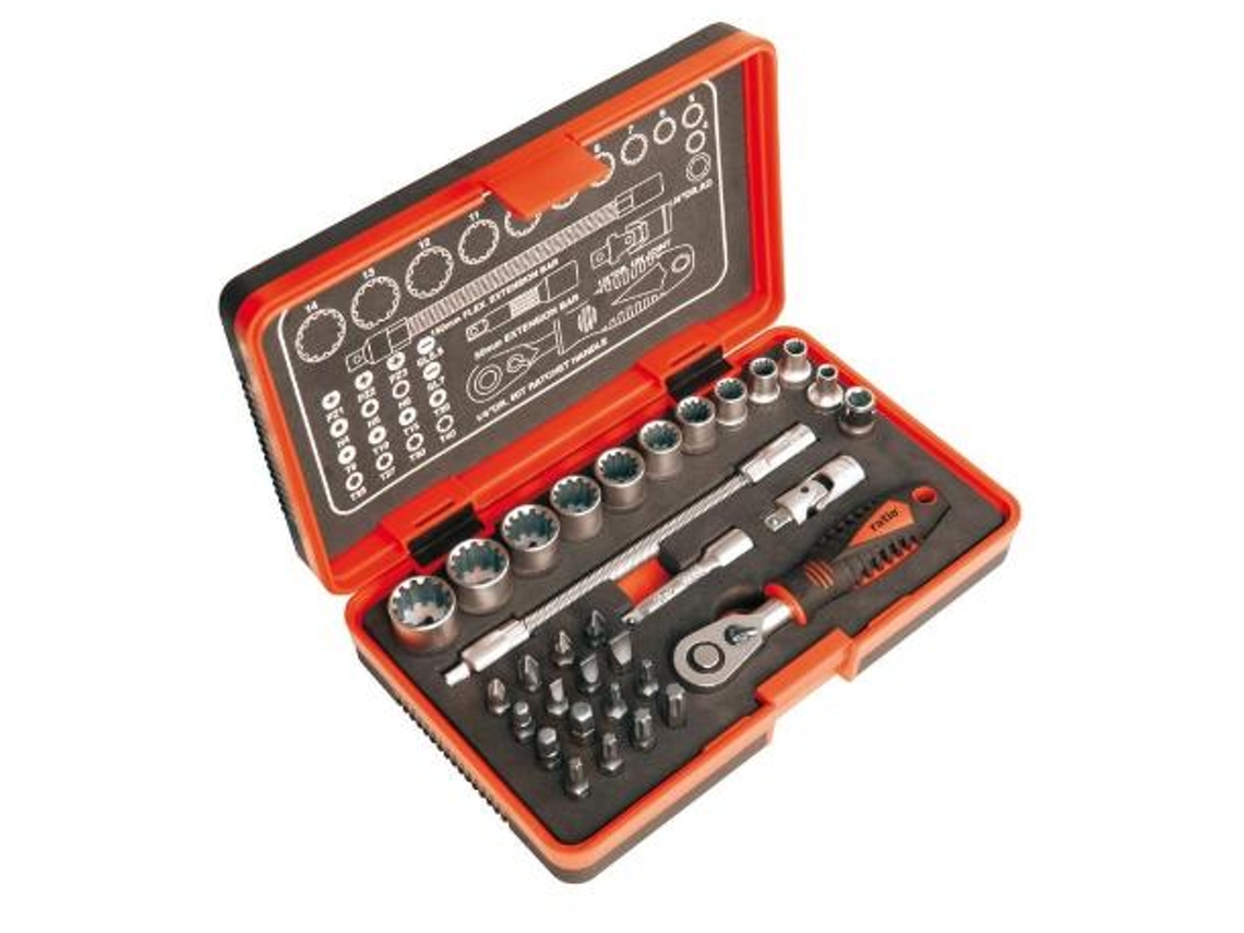 Estuche llaves mini carraca 32en1 1/4