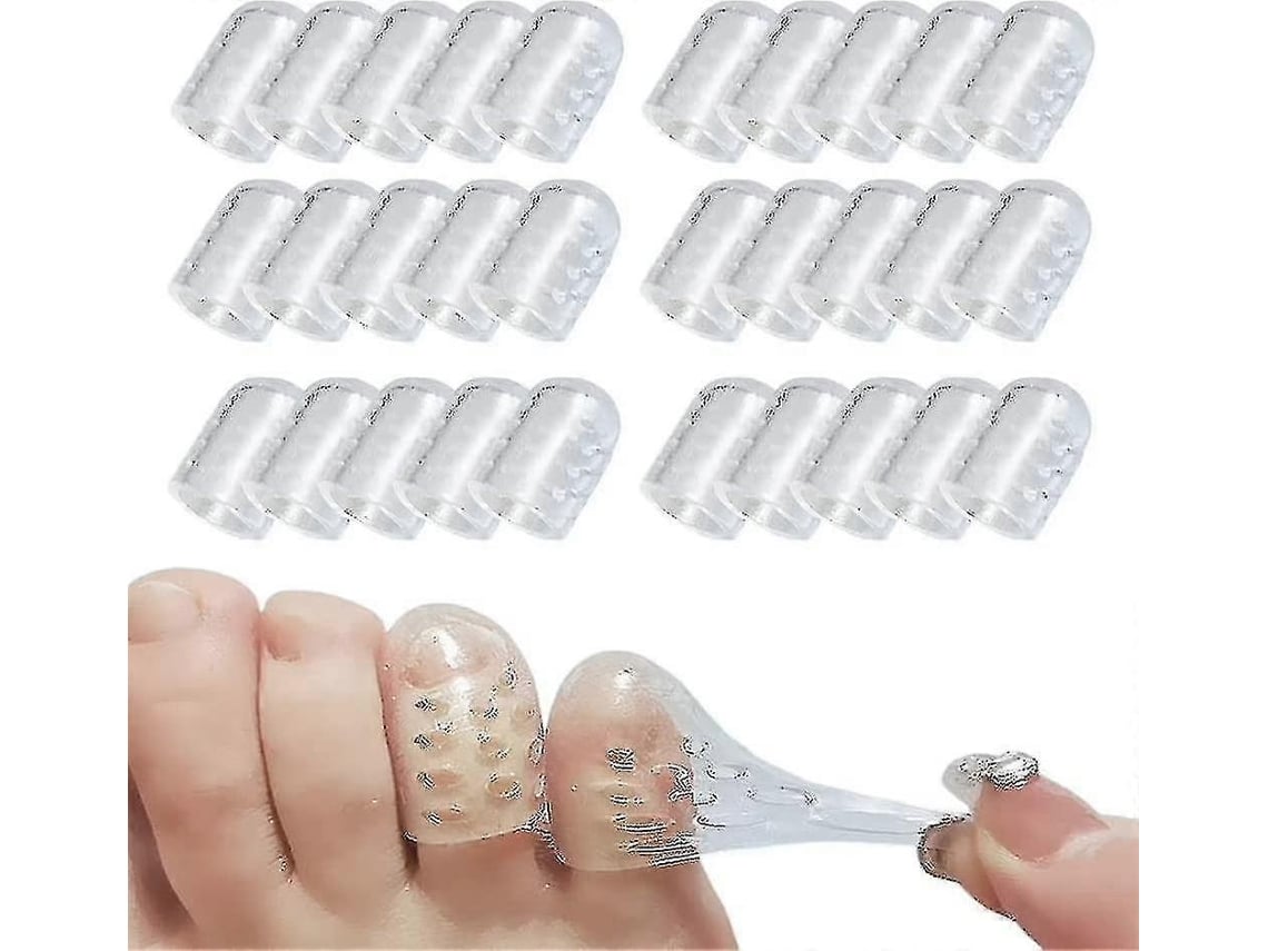 Rebe-protetor De Dedos De Silicona Antideslizante, 30/60 Unidades Toe Covers Respirantes Para Calos, Bolhas E Unhas Encarnadas 60 Peças