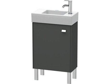 Mueble bajo lavabo DURAVIT Brioso de pie 48,4 x 23,9 cm 1 puerta con bisagra a la izquierda 1 balda de cristal para lavabo Vero Air 072450