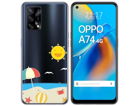 Carcasa Oppo A74 4G TUMUNDOSMARTPHONE Dibujos Transparente