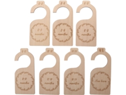 Separadores de ropa de madera GOKOCO, 7 piezas, para organizar el armario.