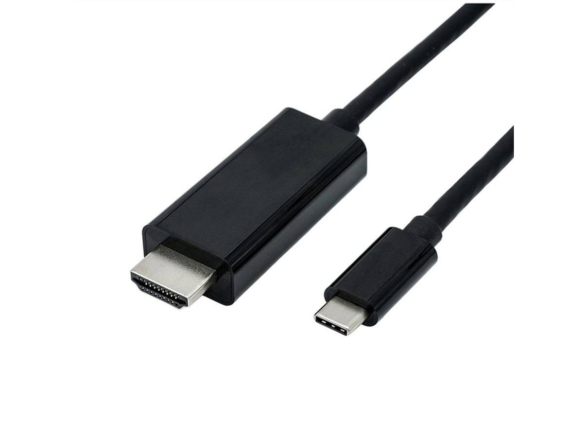 Cable ROLINE (USB-C y HDMI - 3m - Negro)