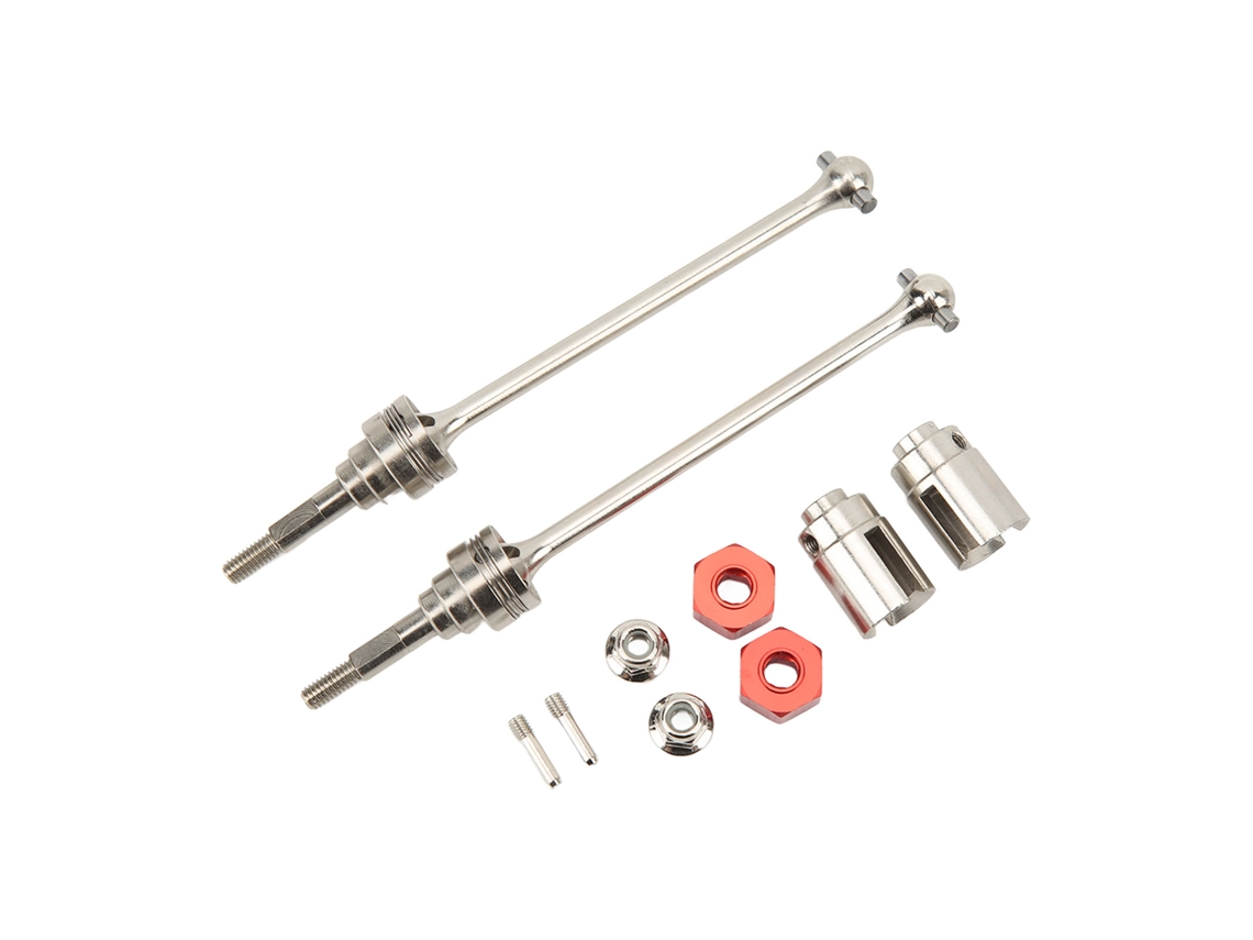Eje De Transmisión Cvd Delantero De 8 Mm Para Coche Rc Traxxas Slash 1/10, Color Plata, 2 Piezas.