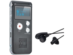 2026rebe-grabadora De Voz Digital Portátil 8gb Con Lcd Grabadora De Audio Dictáfono Reproductor Mp3 Negro