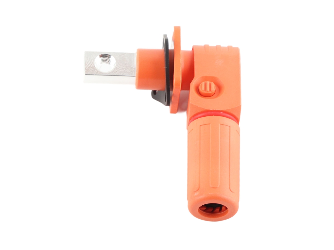 2026-conector De Almacenamiento De Energía Batería M8 200a 1 Núcleo Plug Accesorio Para Vehículo Naranja 2pcs