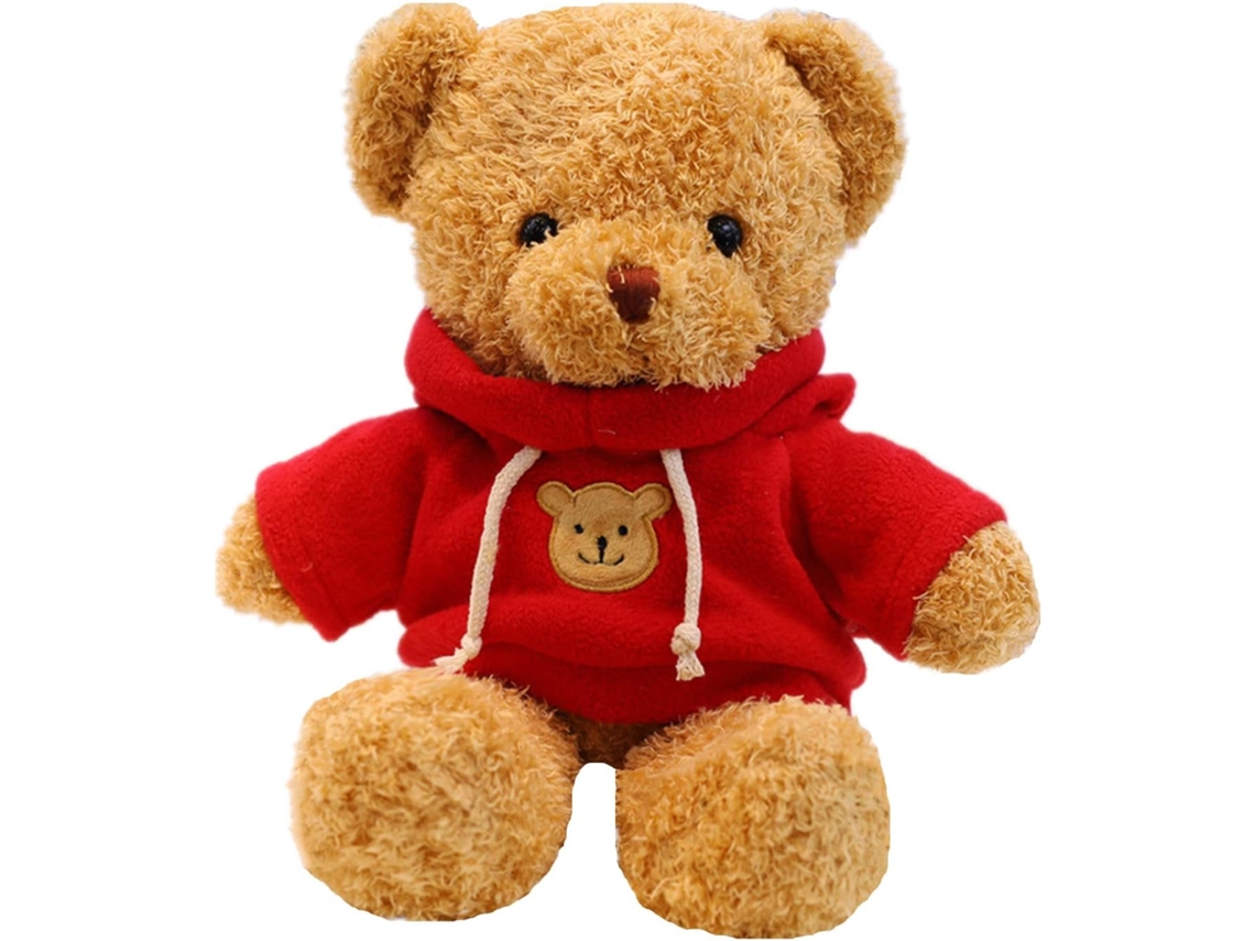 Oso de peluche de 40 cm, ideal como regalo de cumpleaños o Navidad para niñas (rojo).