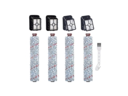 Para Crosswave, 4 rodillos de cepillo multisuperficie 1868 y 4 filtros de aspiración 1866