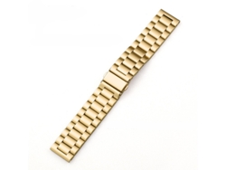 Bracelete Em Aço Inoxidável Para Iwatch, Apple Watch, Samsung, Huawei Gt56 (22mm) Dourado Hexinyigjly