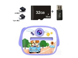 Siurn Hd 1080p Cámara Instantánea Perro Morado 32g Lector De Tarjetas Otg