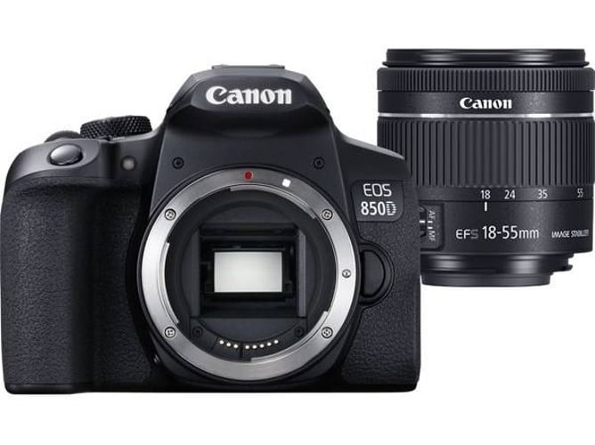 Kit Cámara Reflex CANON EOS 850D + EFS-18-55mm f/3.5-5.6 (APS-C)