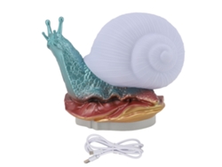 Lámpara de noche espiral 2026 con USB regulable, luz cálida decorativa para escritorio y oficina.