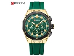 Reloj De Pulsera Deportivo Para Hombre Con Esfera Grande Y Correa De Caucho, Cronógrafo Multifuncional De Seis Agujas.