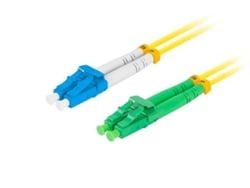 Cable De Fibra Óptica Lanberg Fo-lusa-sd11-0005-ye Lc/upc A Sc/apc Dúplex 0,5 M