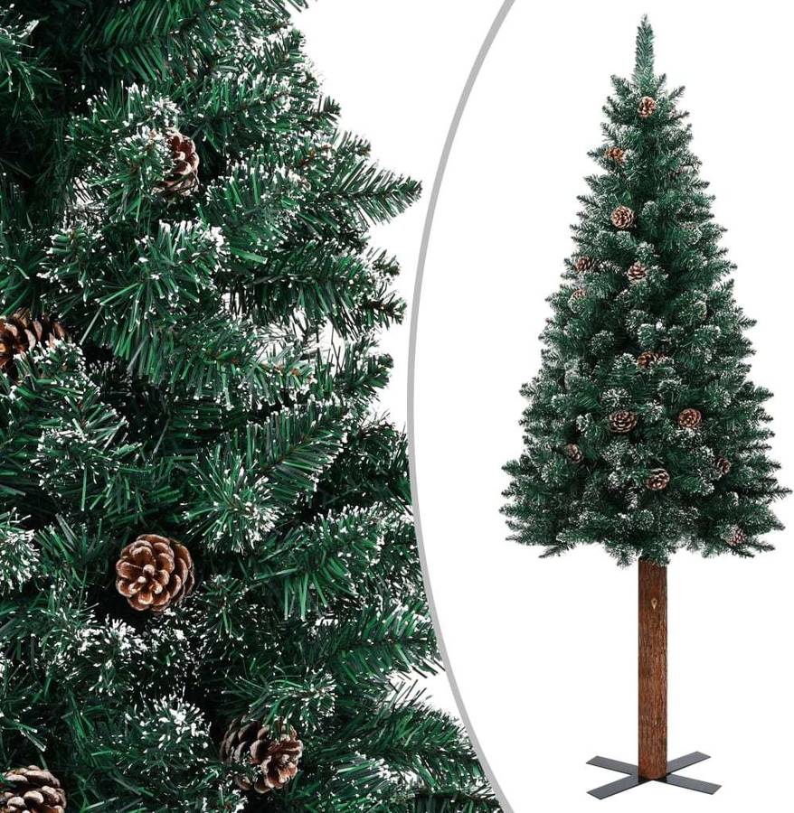 Árbol de Navidad VIDAXL (PVC - Madera - Acero - Verde - 150 cm)