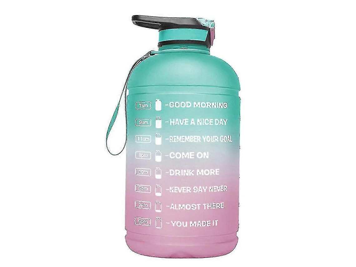 Botella De Agua Deportiva Motivacional A Prueba De Fugas Con Gradiente De 3,78 L Rosewell