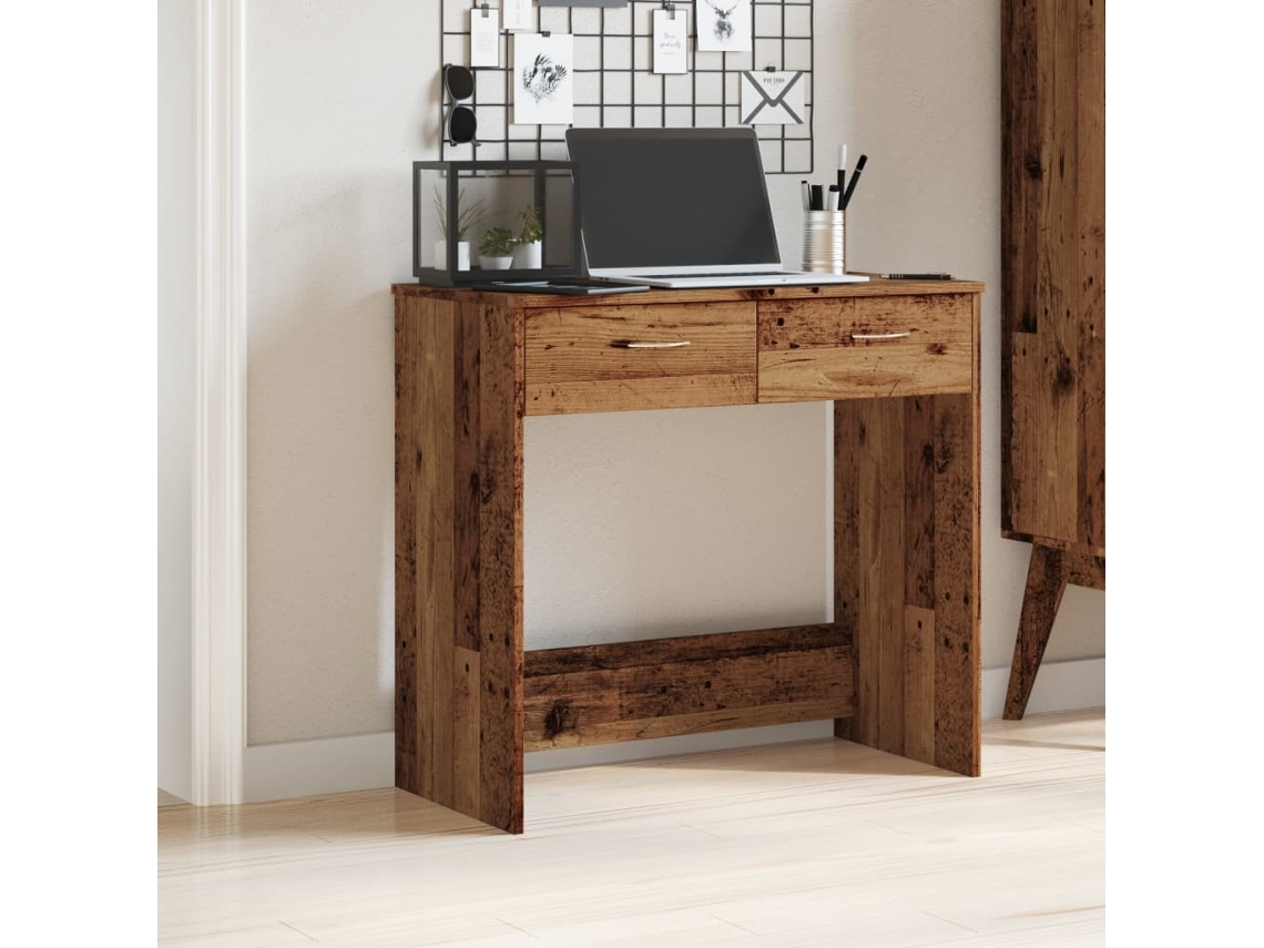 Escritorio | Mesa | Escritorio 80x40x75 cm Derivados de madera Madera antigua