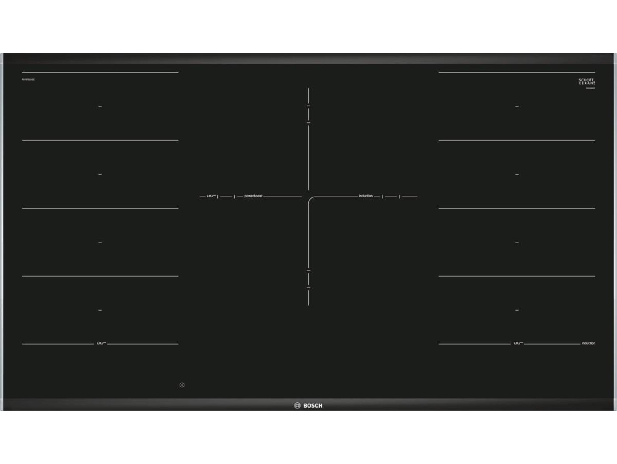 Placa Flex de Inducción BOSCH PXV975DV1E (Eléctrica - 91.6 cm - Negro) 91.6x52.7