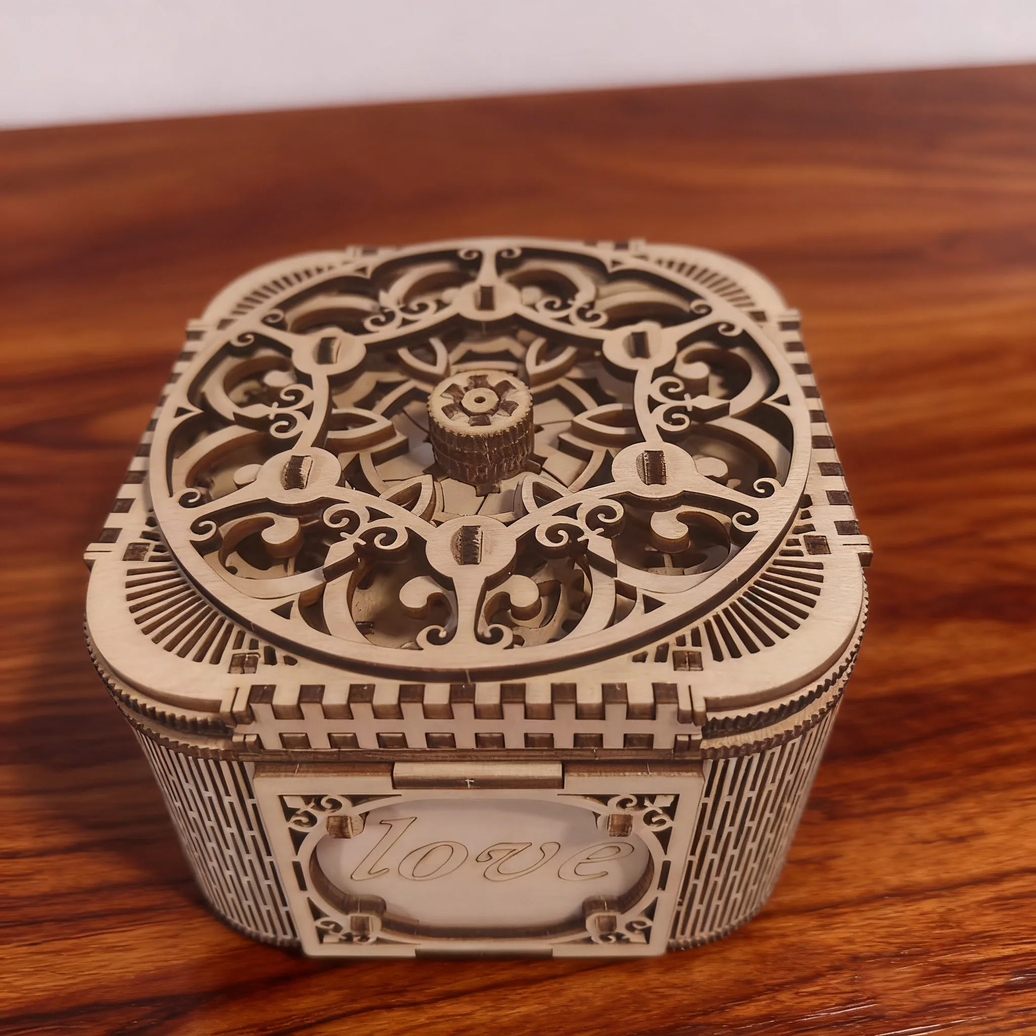 Kit De Modelo De Joyero De Madera 3d Para Armar, Rompecabezas 3d Creativo