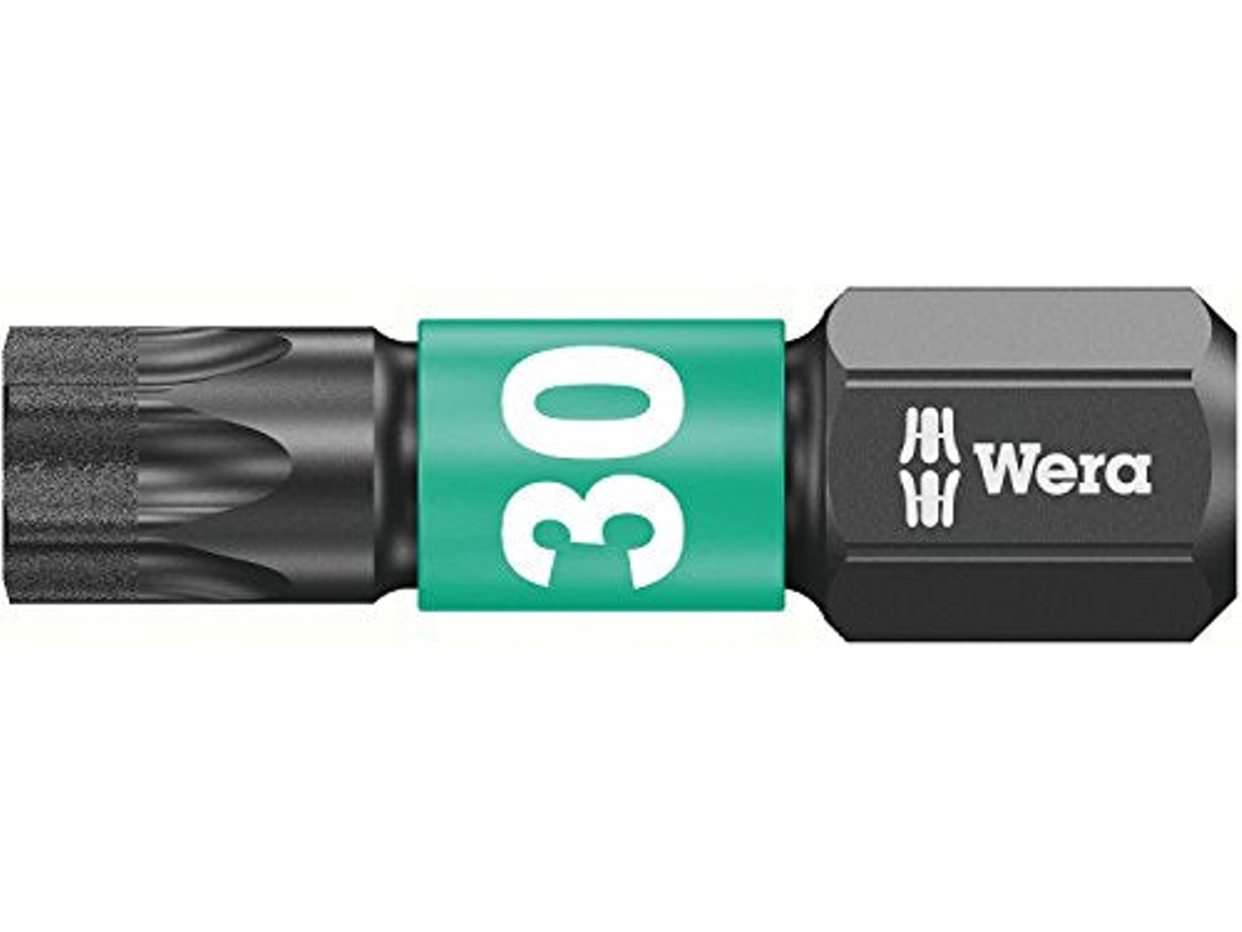 Punta de Llave de Impacto INDOOSTRIAL Wera 867/1�Impaktor Bits Torx x 25�mm gama (30 x 25 mm)