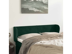 Cabecero De Cama | Panel De Cabecero De Terciopelo Verde Oscuro 147x23x78/88 Cm