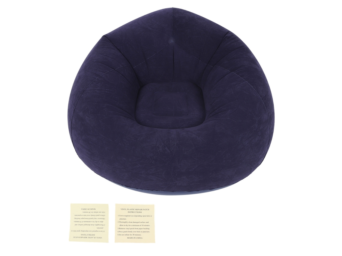 Sofá-sillón inflable ultrasuave para dormitorios, viajes, camping y picnics | Sin marca