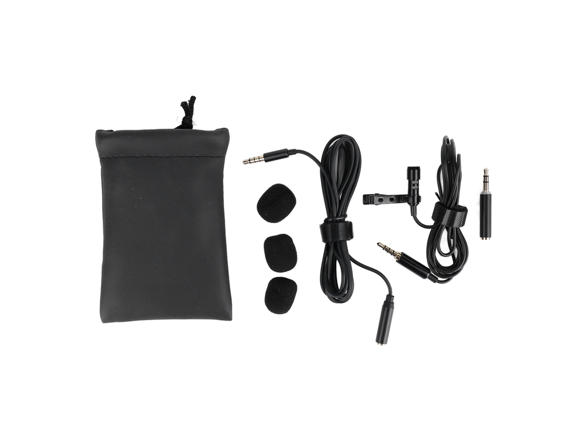 Micrófono De Solapa Omnidireccional Profesional De 360 Grados, Con Clip, Con Cable De 3,5 Mm De 1,5 M Para Teléfonos Móviles Y Ordenadores.