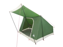 Tienda de campaña con techo verde, 223 x 163 x 130 cm, tafetán.