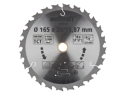Wolfcraft 6344000 - 1 Disco De Sierra Circular A Batería Ct Ø165x20/15,87