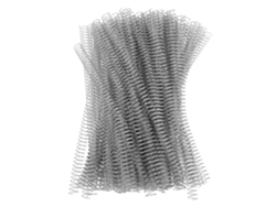 100 Bobinas Encadernação Espiral Ferro 14.3mm 48 Dentes 4:1 Capacidade 115 Folhas A4 Prata