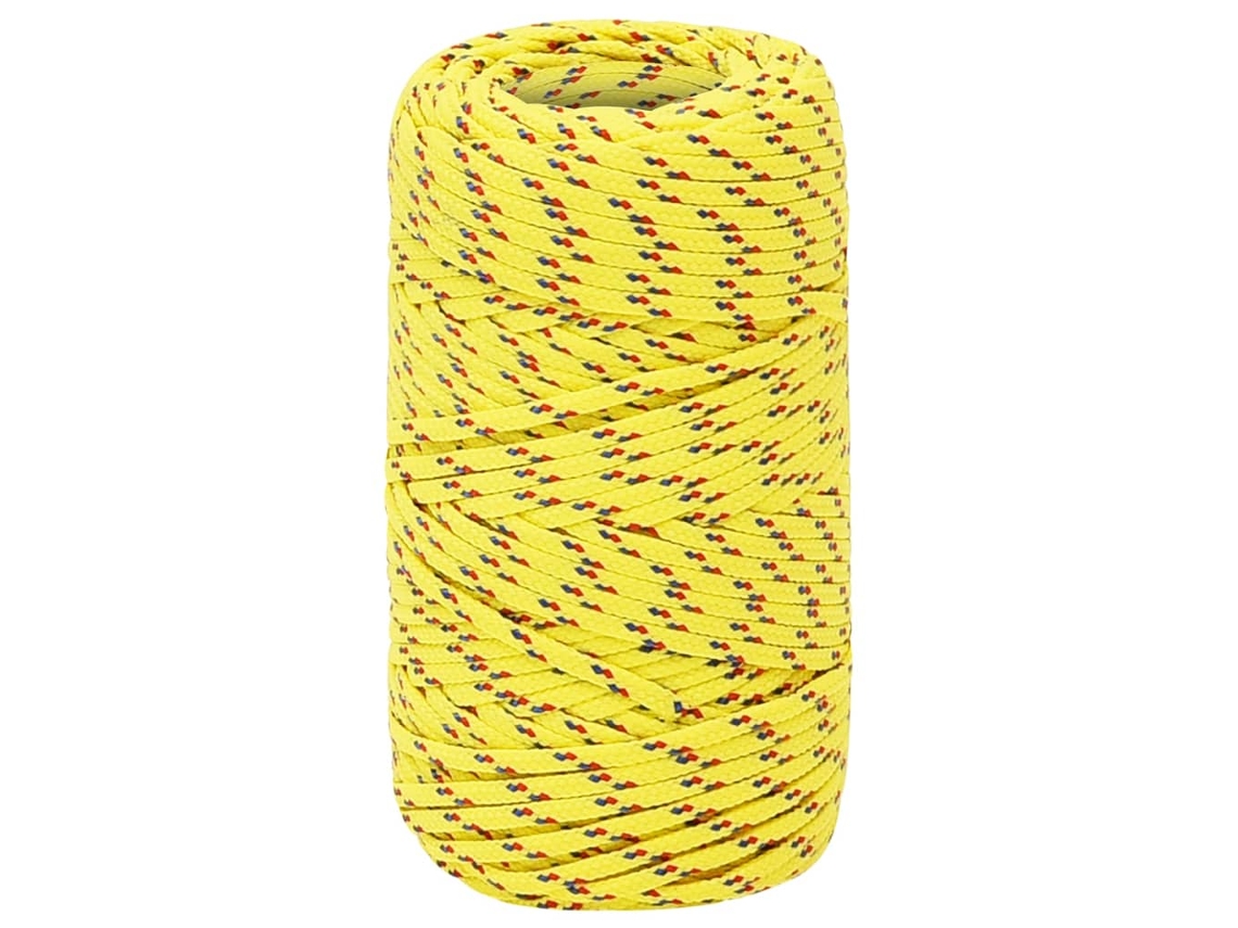 Cuerda De Barco Polipropileno Amarillo 2 Mm 25 M