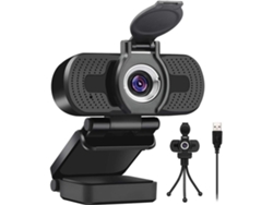 Cámara web Full HD de 1080p cámara de escritorio para computadora portátil PC Mac para conferencias y videollamadas cámara web Pro Stream con videollamadas Plug and Play IKIKSO