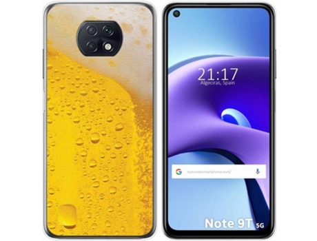 Carcasa Xiaomi Redmi Note 9T 5G TUMUNDOSMARTPHONE Cerveza Multicolor