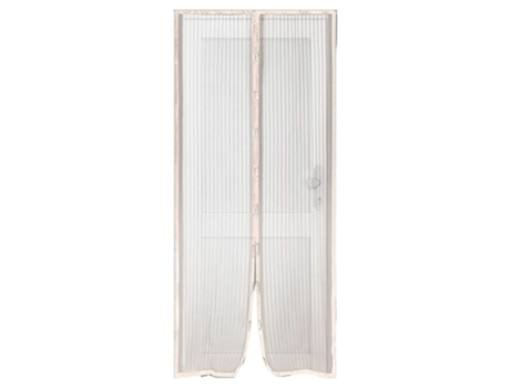 Cortina Mosquitera Magnética para Puerta 100x220 cm Universal Crudo TIENDA EURASIA