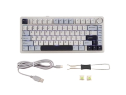 Teclado mecánico Aula F75 80 con intercambio en caliente, teclado inalámbrico Bluetooth, teclado inalámbrico para juegos PBT Everley891