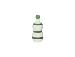 Lido - Botella De Cerámica Con Rayas Verde Zafferano