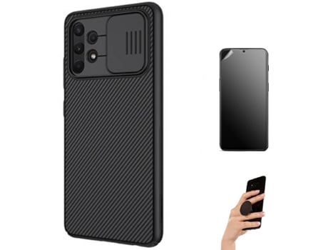 Kit Carcasa, Protector Y Soporte Samsung A72 4G Ultimatte Nillkin Camshield