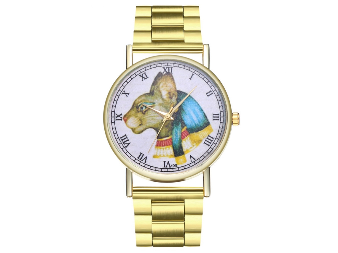 Reloj De Pulsera Unisex Informal Con Brazalete De Acero Y Números Romanos Zhoulianfa