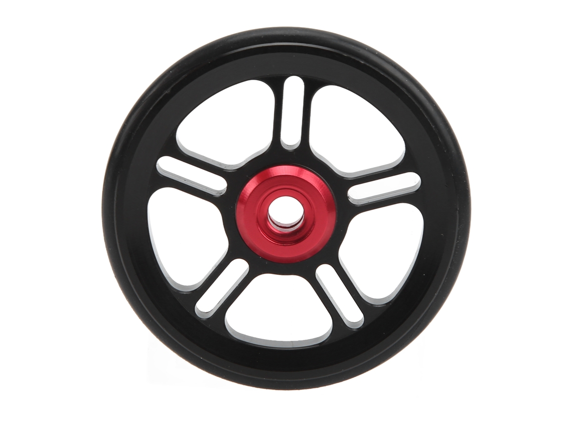 Rueda Auxiliar Easywheel De Aluminio Para Bicicleta Plegable Brompton, Corte Cnc, 6cm
