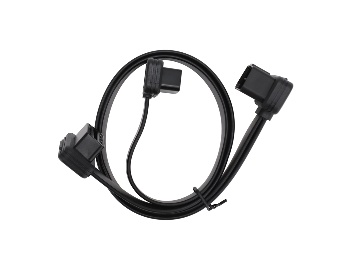 Cable Extensor Divisor Obd De 50 Cm, 16 Pines, Macho A Hembra, Transmisión De Datos Fiable Para Vehículos.