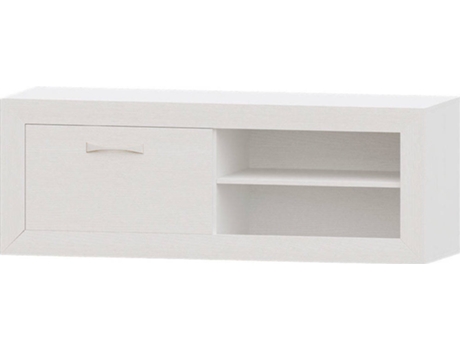 Mueble de TV MUEBLAM Niza (140x50x42 cm - Melamina - Blanco)